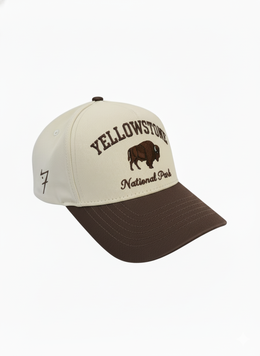 Yellowstone National Park Vintage Baseball Cap - Buffalo edition
